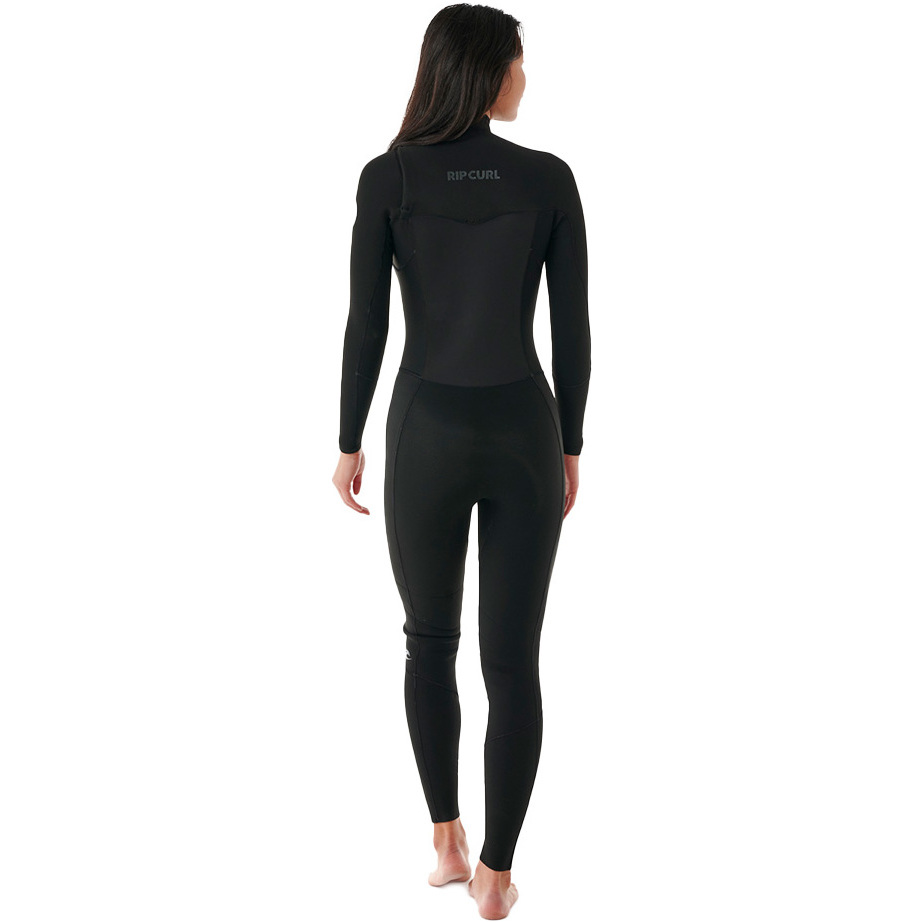 2025 Rip Curl Frauen Dawn Patrol 5/3mm Brustreißverschluss Neoprenanzug 14SWFS - Black